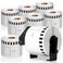 COLORWING DK-2205 Continuous Paper Labels Replacement for Brother DK2205 2.4" x 100Ft(62mm x 30.48m) Shipping Address Labels, for QL-800, 810W, 820NWB, 1110NWB, 8 Rolls with 1 Frame