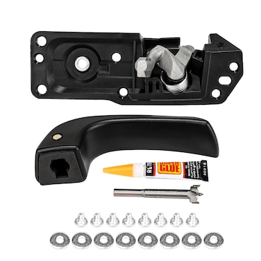 3mirrors Interior Door Handle Kit Front Left Driver Side Compatible with 2007-2014 Chevy Silverado Suburban Tahoe GMC Sierra Yukon Cadillac Escalade ESV EXT OE# 20833606 80374