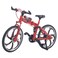 Ailejia Finger Racing Bicycle Mountain Bike Cake Topper Mini Dirt Bike Bicycle Model Cool Boy Toy (Red)