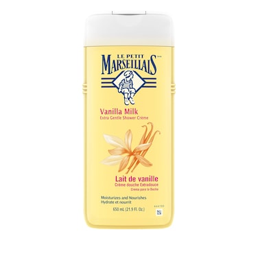 Le Petit Marseillais Extra Gentle Shower Cream, Vanilla Milk, 22 Fluid Ounce