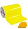 VViViD ORACAL 651 12x 10ft Gloss Vinyl Choose Color Solvent-Based Adhesive-Backed Calendared Wrap Decals with Yellow Multi-Purpose Squeegee (Brimstone Yellow)