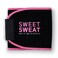 Sports Research Sweet Sweat Waist Trimmer Premium Sweat Enhancing Fitness Belt for Women &amp; Men - 5 Adjustable Sizes - Pink Logo (Large)
