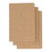 3 Pack Travel Journal Notebook for Travelers or School - Kraft Brown Soft Cover - 5.5&rdquo; x 8.25&rdquo; - 96 Blank Pages with 48 Sheets