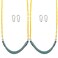 Sunnyglade 2PCS Swings Seats Heavy Duty with 66" Chain, Playground Swing Set Accessories Replacement with Snap Hooks, Support 250lb (Green)