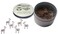 Butler in the Home 100 Count Giraffe Shaped Paper Clips Great for Paper Clip Collectors or Office Gift - Comes in Round Tin with Lid and Gift Box (Brown)