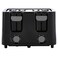 Continental Electric CE-TT029 Toaster, 4 Slice,Cool Touch, Black
