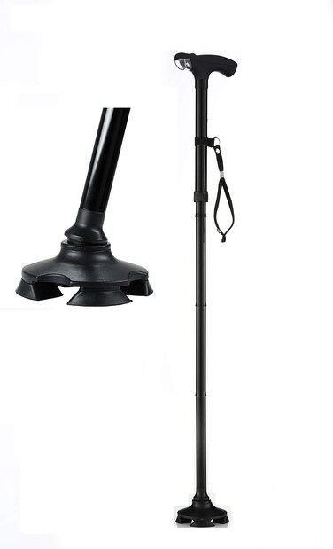 4 Feet Stand-Up Cane - Hurry Before They are Gone - Adjustable - Foldable - with LED Light