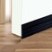 Self Adhesive Door Sweep Draft Stopper - Camel Home Weather Stripping Rubber Under Door Bottom for Interior Doors Seal Strip Insulation for Weatherproof, Soundproof, 2" W X 39" L(Black)