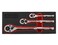 ARES 42048-3-Piece 90 Tooth Ratchet Set - Premium Chrome Vanadium Steel Construction &amp; Mirror Polish Finish - Quick Release for Easy Socket Change - 90-Tooth Reversible Design with 4 Degree Swing
