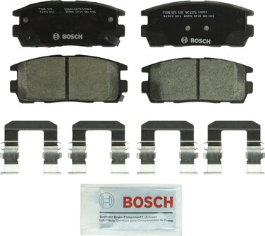BOSCH BC1275 QuietCast Premium Ceramic Disc Brake Pad Set - Compatible With Select Chevrolet Captiva Sport, Equinox; GMC Terrain; Pontiac Torrent; Saturn Vue; Suzuki XL-7; REAR