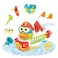Yookidoo Jet Duck Firefighter Bath Toy with Powered Water Hydrant Shooter - Sensory Development &amp; Bath Time Fun for Kids - Battery Operated Bath Toy with 15 Pieces - Ages 2+