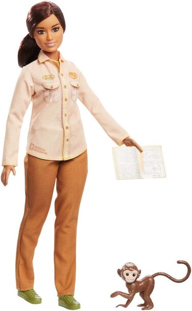 Barbie Wildlife Conservationist Doll, Brunette, Inspired by National Geographic for Kids 3 Years to 7 Years Old