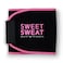 Sports Research&reg; Sweet Sweat Waist Trimmer - Premium Sweat Enhancing Fitness Belt for Women &amp; Men - 5 Adjustable Sizes - Pink Logo (Small)