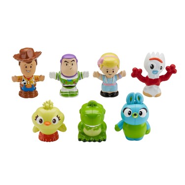 Fisher-Price Little People Toddler Toy Disney Toy Story 7 Friends Figure Set with Woody &amp; Buzz Lightyear for Pretend Play Ages 18+ Months (Amazon Exclusive)