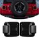 Kiwi Master Smoked LED Tail Lights for 2018-2025 Jeep Wrangler JL/4xe Accessories, Black Housing Tinted Lens, Pair