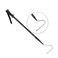 REPTI ZOO 57" Snake Catcher Professional Stainless Steel Retractable Snake Hook Reptile Catcher Stick Rattlesnake Grabber Pick-up Snake Pole Handling Tool (Snake Hook)