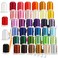 New brothreads 40 Colors 100% Polyester Machine Embroidery Thread 550yd with Thread Nets - Compatible for Home-Based Embroidery Sewing Machine