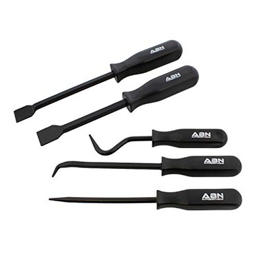ABN Hook and Pick Set &ndash; 5 Piece Pick Hook and Scraper Set Mechanic Hand Tools Automotive Picks Hooks Scraper Tool Set