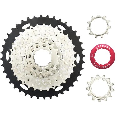 8 Speed Cassette 11-42T 11-40T MTB Cassette 8 Speed Fit for Mountain Bike, Road Bicycle, MTB, BMX, SRAM, Shimano, Gears for Bicycles