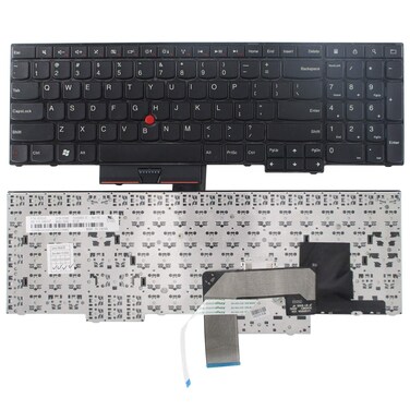 Laptop Keyboard Replacement Compatible with ThinkPad Edge E530 E530C E535 E545 Series Laptop 15.6 inch with The Number Keys Black US Layout No Backlight
