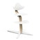 Nomi Chair by Stokke, White - Inspires Active Sitting - Tool-Free, Seamless Adjustability - Includes Stable Footrest &amp; Anti-Tilt Wheels - Holds Up to 330 lbs