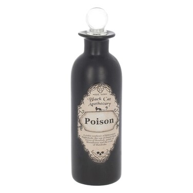 Nemesis Now Poison Apothecary Potion Bottle, Gothic Decor, Sinister Design, Unique Gift for Witches, 19cm