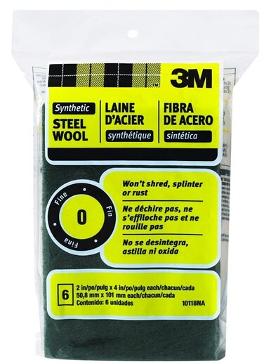 3m 10118n Rectangular Wool Pad, 2" X 4