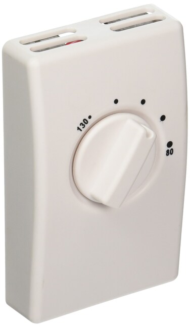 Systemair FAT 10 Fantech Attic Thermostat, 80 To 130 Degree, 115 Volt, 22 Amp