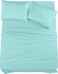 Utopia Bedding King Bed Sheets Set - 4 Piece Bedding - Brushed Microfiber - Shrinkage and Fade Resistant - Easy Care (King, Spa Blue)