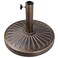 HENSITA Blissun 26.5 lbs Outdoor Living Heavy Duty Round Antiqued Patio Umbrella Base