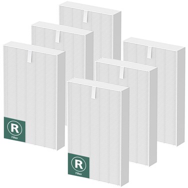 HPA300 HEPA Air Purifier Filter R for Honeywell Air Purifier HPA100/200/300 and 5000 Series, 6 Pack True HEPA Filter Compatible with Honeywell R Filter (HRF-R3 &amp; HRF-R2 &amp; HRF-R1)