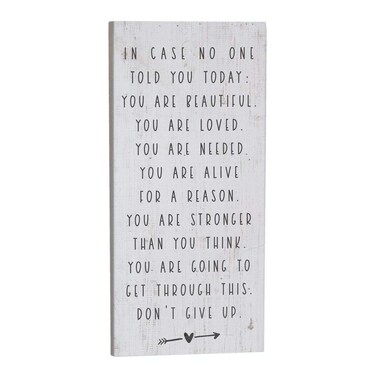 Simply Said Inspire Boards &ndash; &ldquo;You Are Going To Get Through This, Don&rsquo;t Give Up&rdquo; &ndash; Inspiring and Supportive Sign For Friend or Relative &ndash; Real Wood Sign Hand Crafted In USA &ndash; 12&rdquo; x 5.5&rdquo;