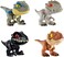 Mattel Jurassic World Snap Squad Dinosaur Toys, Small Dino Figures with Opening Clip-On Jaws, Portable Collectibles