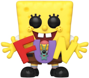 Funko Pop! Animation: Spongebob Squarepants - Spongebob &amp; Plankton with Fun Song Letters, Amazon Exclusive