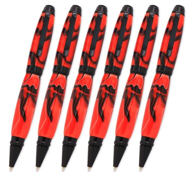 Cigar Pen Kit - Black Chrome, 6 Pack