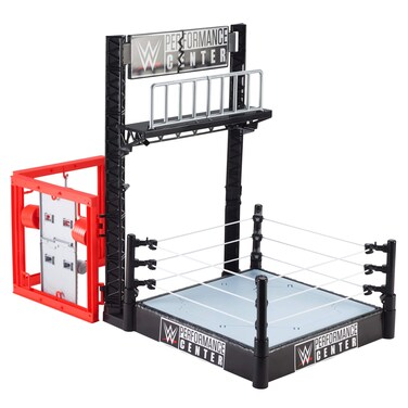 Mattel WWE Wrekkin&rsquo; Performance Center Playset with Gym, Breakable Accessories, Collapsible Scaffolding, Breakaway Sign, Collapsible Ring &amp; Easy Reassembly