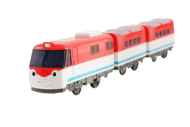TiTipo Electric Train Toy - The Little Train Animation Character with 2 Passenger Trailers