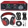 Focusrite Scarlett Solo USB Audio Interface (3nd Generation) + Samson SR360 Over-Ear Dynamic Stereo Headphones, Cables and Accessories