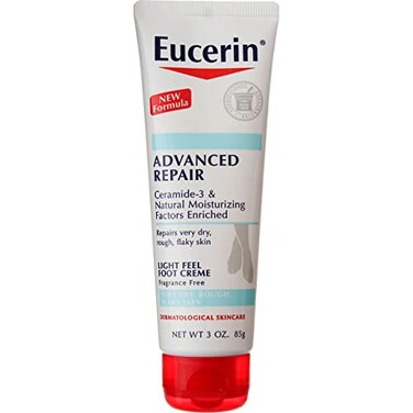 Eucerin Advanced Repair Light Feel Foot Creme, 3 oz ( Pack of 7)