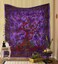 THE ART BOX Tapestry Purple Tree of Life Wall Hanging Psychedelic Tapestries Indian Cotton Twin Bedspread Picnic Sheet Wall Decor Blanket Wall Art Hippie Bedroom D&eacute;cor (Full, 85x90 Inch)