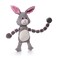 Outward Hound Thunda Tugga Bunny Plush &amp; Squeaky Dog Tug Toy