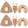 6pcs Universal Carbide Oscillating Saw Blades, HEMUNC Mixed Multitool Saw Blades