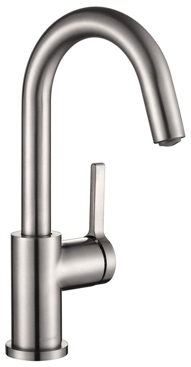 AS1010BN Brushed Nickel Bar Faucet or Prep Kitchen Sink Faucet with Single Handle