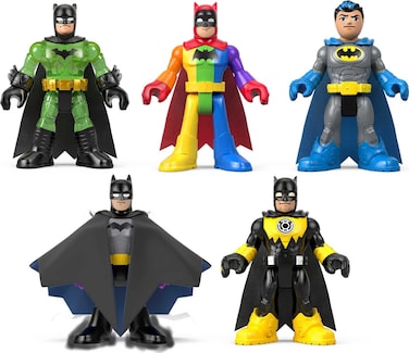 Fisher-Price Imaginext DC Super Friends Batman Toys 80th Anniversary Collection Figure Set for Adults &amp; Preschool Kids Ages 3+ Years