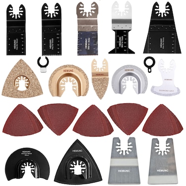 64PC Oscillating Tool Blades, Oscillating Multitool Saw Blades Accessories Kit