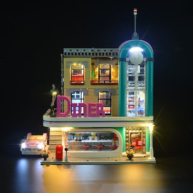 LIGHTAILING Light Set for (Creator Expert The Downtown Diner) Building Blocks Model - Led Light kit Compatible with Lego 10260(NOT Included The Model)