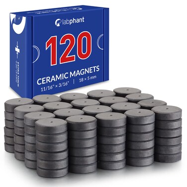Ceramic Magnets, Round Disk Magnets Craft Magnets, Perfect for DIY, Art Projects or for whiteboards &amp; Fridge Organization (0.7")