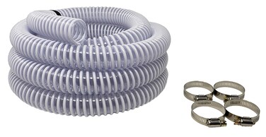 Sealproof 1.25" (32mm) Pool Filter Pump Connection Hose for 1-1/4 Inch Above Ground Pools and Intex Systems, 20 FT Premium Quality PVC Made in USA   Cut to Desired Length, Includes 4 Hose Clamps