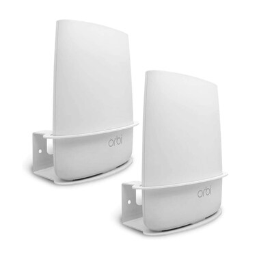 ALLICAVER Compatible Wall Mount Netgear Mini Orbi 2pcs Sturdy Metal Made Mount Stand Holder Compatible Orbi WiFi Router RBR20, RBS20, RBK20, RBK23 Tri Band Home WiFi Router