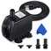 Fountain Pump, 880GPH Submersible Water Pump, Durable 60W Outdoor Fountain Water Pump with 6.5ft Power Cord, 3 Nozzles for Aquarium, Pond, Fish Tank, Water Pump Hydroponics, Backyard Fountain